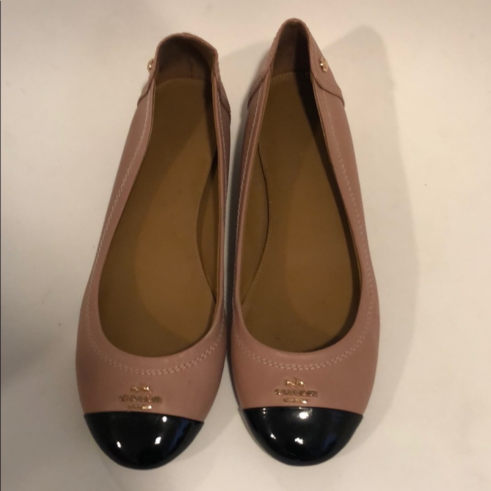Coach pink flats
